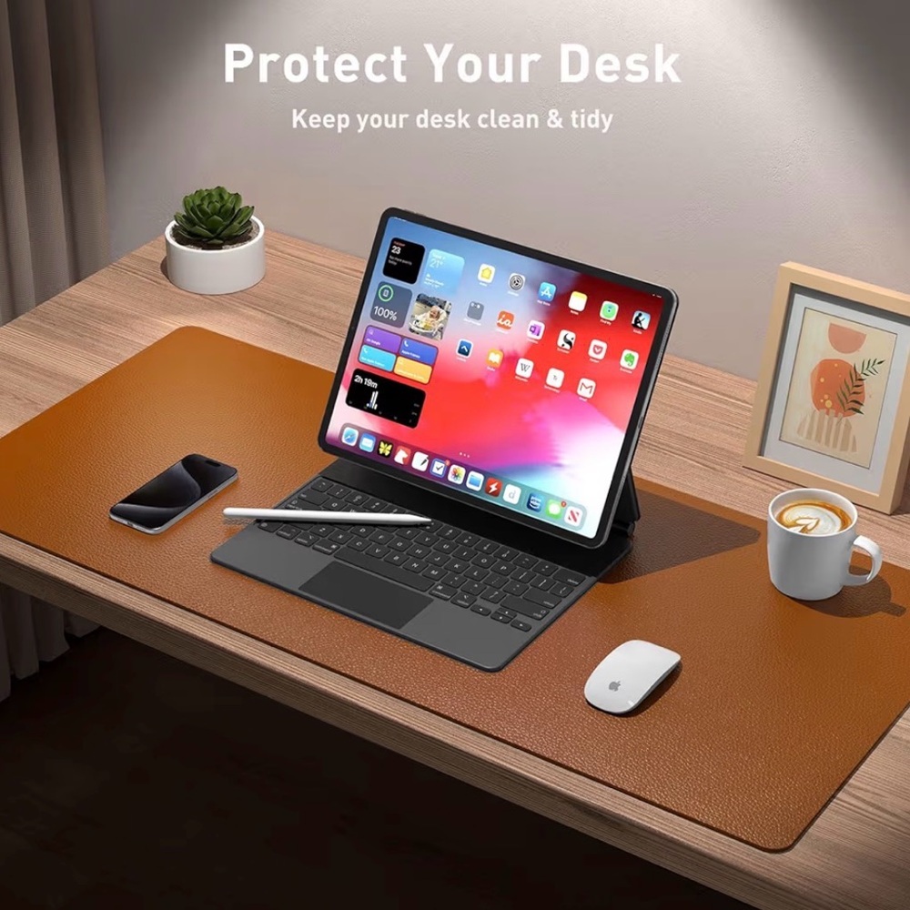 Aothia Leather Desk Pad Protector